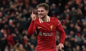 开云-麦卡利斯特在英超为利物浦攻入3粒禁区外进球，追平布莱顿时期